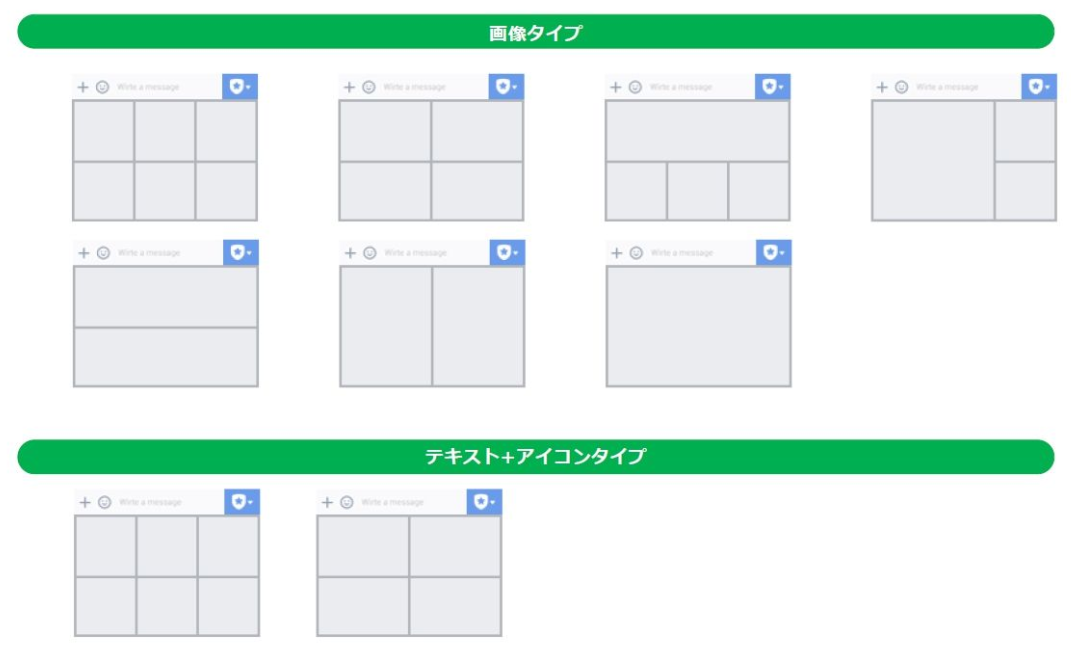 リッチメニューの作成方法イメージ